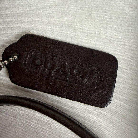 Coach Tango Flap Dark Brown Leather Crossbody Bag Hangtag Silver Hardware 1998 - Picture 16 of 16